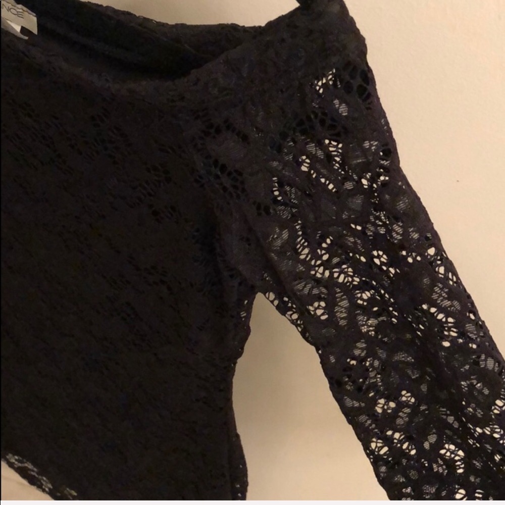 Black lace cocktail dress